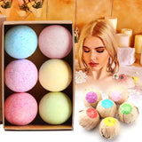 Shulemin 6 Natural Bath Bomb Gift Set, Handmade Bubble Bath bombs for Bubble and Spa Bath to Moisturize Dry Skin, Women Kid Gifts for Birthday Mothers Day Valentines Christmas