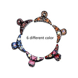 Rhinestone Hair Claw Jaw Clips - 12 PCS Mini Hair Clips No-slip Hair Grip Clamps with Colorful Rhinestone Jaw Hair Clips for Women Girls Hair Pins(Long strip)