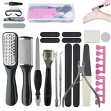 Professional Pedicure Tools Set 23 in 1, Foot Care Pedicure Kit Stainless Steel Foot Rasp Foot Dead Skin Remover Pedicure Kit for Men Women