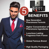Alfamarker Pheromones for Men Perfume Set to Attract Women. 5 Male Pheromone Perfumes x 2ml. 4 Oil Based Mens Extra Pheromones Perfume Formula +1 Pure Pheromone Unscented Oil Essence Formula for Him