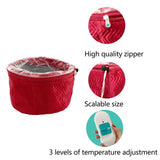 PinJaze - Hair Care Hat - Hair Steamer Cap - with 2 Level Temperature Control Thermal Cap For Home Hair Spa Hair Steamer Cap - Perfect for Family Personal Care (Red)