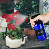 16oz Cobalt Blue Glass Spray Bottles,3 Pack Empty Spray Bottle Refillable Containers for mixing Essential Oils,Hair & Cleaning Products,Aromatherapy,Natural Air Freshener,Plants etc - DIY Labels