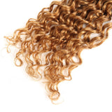 IMAYLI Brazilian Ombre Deep Wave Virgin Hair Weave 4 Bundles Wet and Wavy Brazilian Deep Curly Hair Bundles Ombre Human Hair Extensions Two Tone Color 1B/30(14 16 18 20)