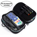 Essential Oil Storage with Clear Accessories Pocket - Essential Oil Carrying Case Holds 12 Bottle 5ml-15ml Vials and 5 Roller Bottles - Three-Layers Essential Oil Organizer Bag with Hook(Blue1)