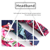 Catery Boho Headbands Stylish Floal Style Headband Headpiecce Bohemia Head Wrap Hair Band Cotton Elastic Fabric Hairbands Fashion Hair Accessories for Women and Girls(Pack of 6)