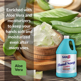 Sanit Antibacterial Foaming Hand Soap Refill - Advanced Formula with Aloe Vera and Moisturizers - All-Natural Moisturizing Hand Wash - Made in USA, Mango Coconut, 1 Gallon