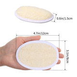 18 Packs Bath Shower Loofah Sponge Pad Exfoliating Loofah Body Scrubber 100% Natural Bath Sponge Brush Men and Women for Bath Spa and Shower