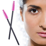 1000 PCS Disposable Eyelash Mascara Brushes Wands Applicator Makeup Brush Tool Kits,Pink