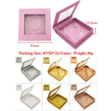 10pcs Fake Eyelashes Packaging Box Fake 3D Mink Eyelashes Box Artificial Ribbon Box Empty J