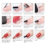 Gelfavor Gel Nail Polish Set 6 Colors 8ML Nail Polish Kit Soak Off UV Gel Polish Nail Art Manicure Starter Kit DIY Home & Salon Beauty Gift Box LED Nail Lamp Needed (red Series)