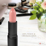 All Natural Lipstick, Semi Matte Lip Color, Moisturizing Lipstick, Non Toxic, Non GMO, Highly Pigmented, Long Lasting Lipstick, Vegan Makeup for Women (7 Shades) - Luxury by Sofia