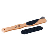 Foot File Kit 50 Pcs Grit - Replaceable Heel File - Foot Rasp - Scraper for Dead Skin - Callus Remover Care Tool - Healthy Wood - Wet and Dry Use