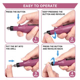 yinhua UV Lamp LED Dry Nail Kit Portable Dry Nail Kit Nail Art Drill Set Dry Nail Drill Kit Acrylic Led Nail Drill Set Nail Drill Art Manicure with Full Kit Nail Art Tools