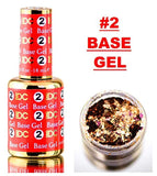 DND DC DIP LIQUID for Nails, 2 BASE GEL, 0.6oz, 18ml, Daisy Dipping (with bonus side Glitter) Made in USA (#2 BASE GEL)