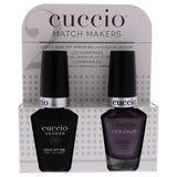 Cuccio Matchmaker - Colour Nail Lacquer & Veneer Gel Polish - One Night In Bangkok - For Manicures & Pedicures, Full Coverage - Long Lasting, High Shine - Cruelty, Formaldehyde & Toluene Free - 2 pc