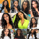 Body Wave Lace Front Wigs Human Hair Pre Plucked with Baby Hair Real Human Hair Wigs 4x4 Lace Closure Wig Human Hair Wigs for Black Women (18 Inch, Body Wave Wig) 150% Density Natural Color