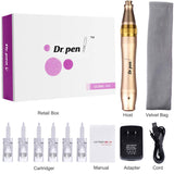 Dr. Pen Ultima M5 Professional Microneedling Pen Wireless Electric Skin Repair Tools with 6 PCS 12-Pin Replacement Needles Cartridges