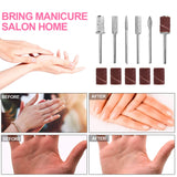 ELEVEN EVER Electric Nail Drill, Professional Portable Nail File Drill Grinder Manicure Pedicure Tools for Polishing, Sanding, Removing Gel and Acrylic Nails (ND-01red)
