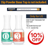 Dip Powder Nails Color Set - Pink Purple 10 Colors Nails Acrylic Powders Set for French Nail Manicure Nail Art No Nail Lamp Needed