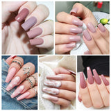 TOMICCA Gel Nail Polish Set, 6 Nude Pink Colors Gel Polish Kit, Soak Off UV LED Gel Polish Set
