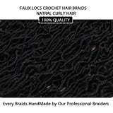 22 Inch Wavy Faux Locs Crochet Hair 7 Packs Curly Goddess Locs Twist Braids Pre-Looped Faux Locs African Roots Dreadlocs Synthetic Hair Extension Soft Locs Braiding Hair for Women (18strands/pack;1#)