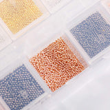 Metal Nail Steel Ball 0.6MM 0.8MM and 1.0MM Box Packaging Nails Accessories Nail Caviar Metal Bead Mini Steel Ball