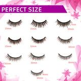 Magnetic Eyelashes Kit Magnetic Eyeliner 3D and 5D different Lengths&Densities Magnetic Eyelashes Magnetic Lashliner For Use with Magnetic False Lashes Natural Look-No Glue Needed (10-Pairs)