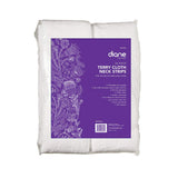 Diane Terry Cloth Neck Strips, White, 36 Count