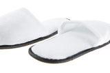 LUXEHOME Spa Slippers in Bulk; 20 Pairs Disposable White Hotel Slippers for Guests; 2 Size Closed Toe Slippers Fit for Women and Men