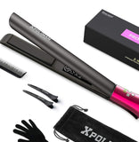 Professional Salon Hair Dryer Purple and Hair Straightener and Curler 2 in 1