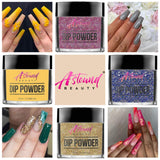 Dip Powder Nail Kit - 10 Dip Powder Colors Refill with Glitter Nail Dip Powder