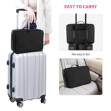 Travel Makeup Bag, Makeup organizer Train Case 3 Layer Waterproof Large Capacity with Shoulder Strap, Portable Makeup Box Storage Organizer with Removable Dividers for Brushes Accessories Daily Use.