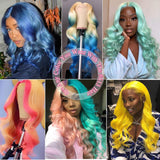 Blonde Lace Front Wigs Human Hair 613 Body Wave Wig T Part Human Hair Wigs for Black Women Pre Plucked with Baby Hair 150% Density 9A Brazilian Blonde Virgin Hair (10inch, 613 body wave wig)