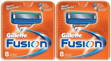 Gillette Fusion Manual Refill Cartridges, 8 Count (Pack of 2)