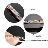 Rhinestone Crystal Bobby Pins Double Row Rhinestone Hair Barrette Clip Metal Hair Pins for Women Girls (Multi Color)