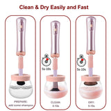Automatic Makeup Brush Cleaner and Dryer Electric Cosmetic Brush Spinner Cleaner Device