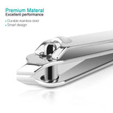 Nail Clippers Set-Stainless Steel Nail Care Kits,Professional Fingernail Clippers Manicure Pedicure Grooming Tools Set with Travel Case