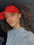 CurlCap Natural Hair Backless Cap – Satin Lined Baseball Hat for Women