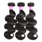 Encii Brazilian Virgin Hair Body Wave 3 Bundles 14 12 10 Total 300g Grade 10A Unprocessed Body Wave Brazilian Virgin Weave Hair Human Bundles Natural Black Color Brazilian Human Hair Bundles Body Wave