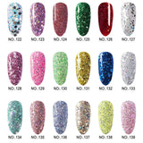 28g/Box Silver Gray Shine Glitter Hexagon Sequins Paillette Dip Powder Nails Dipping Nails Long-lasting Nails No UV Light Needed (HJ-ND064B-No.133)