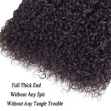 10A Brazilian Virgin Hair Curly Hair Weave 3 Bundles 12" 14" 16" 300g Virgin Brazilian Kinky Curly Weave Human Hair Bundles 100% Unprocessed Virgin Remy Hair Bundles Natural Color