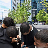 3PCS Silky Durags and 1 Wave Cap Pakcs for Men Waves, Satin Doo Rags for 360 540 720 Waves, Award 1 Afro Hair Pick, Ideal Gifts for Christmas and New Year (Style-F)