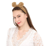 Folora 10pcs Boho Bow Headbands Cute Rabbit Ears Elastic Hair Bands for Women Girls