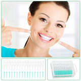 250 Pcs Interdental Brush Teeth Soft Dental Picks Tooth Floss Interdental Brush Refill Dental Flosser Toothpick Cleaners Tooth Cleaning Tool
