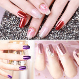 16 Jars Chrome Nail Powder Metallic Nail Art Powder, Mirror Effect Manicure Pigment Laser Synthetic Resin Powder 16Colors Nail Powders Manicure Art Decoration with Eyeshadow Sticks – Never Peel off