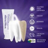 Natural 4-Pack Sensitivity Fluoride Free Toothpaste for Clean Teeth and Fresh Breath, SLS-Free Toothpaste with Zero Sugar, Vegan, Gluten-Free, 3.5 oz - SprinJene