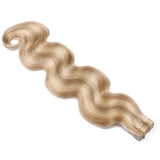 100% Real Tape in Extensions Human Hair 18 Inch Balayage #12 Blonde Highlight with 613 Blonde Skin Weft Hair Extensions Tape in Human Hair 20pcs 40g/pack