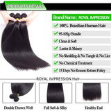 10A Brazilian Virgin Straight Hair 3 Bundles 14" 16" 18" Virgin Straight Human Hair Bundles 100% Unprocessed Remy Hair Bundles Natural Color
