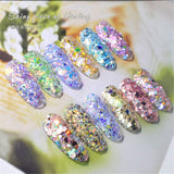 12 boxes Colorful Christmas Glitter Powder Dust Nail Art Glitter Powder Tips Decoration Festival Glitter Cosmetic Face Hair Body Art Glitter Nail Art
