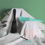 2Pack BESTOOL Detangle Brush, Detangling Brush for Black Natural Hair, Detangler Brush for Faster n Easier Defined Wet Dry 3/4abc Curly, Coily, Kinky Hair with No Pain (Black, Green)